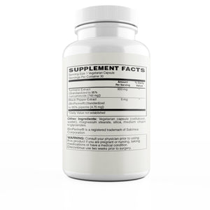 
                  
                    Load image into Gallery viewer, Extra Strength Turmeric Extract 800 supplement facts
                  
                
