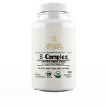 Certified Organic Whole Food B-Complex Supplement Bottle Front View